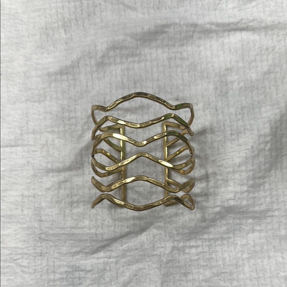 Lucky Brand Gold Geometric Cuff Bracelet